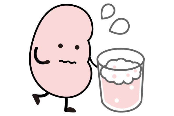 尿の泡立ちがなかなか消えない イメージ